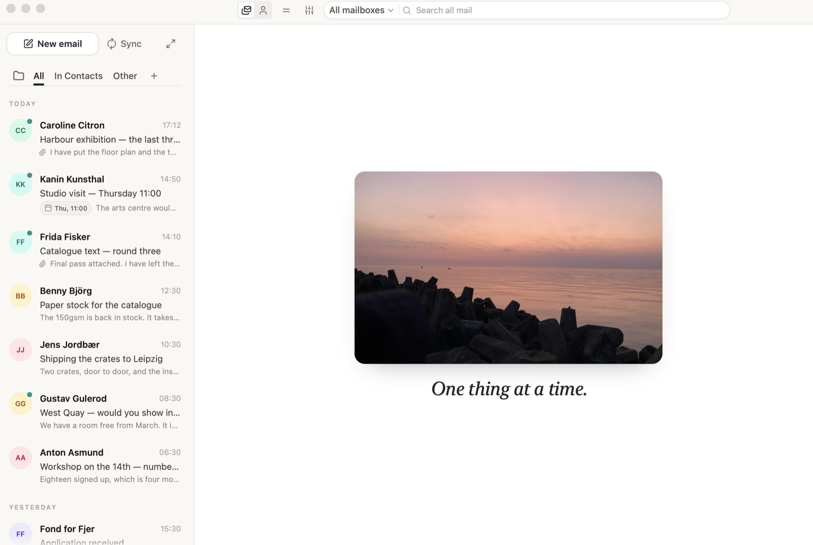 Screenshot of Mail